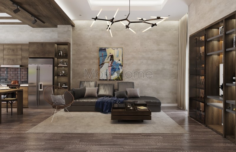 Sofa hiện đại bọc da màu đen đẹp cho nhà phố Sofa hiện đại bọc da màu đen đẹp cho nhà phố