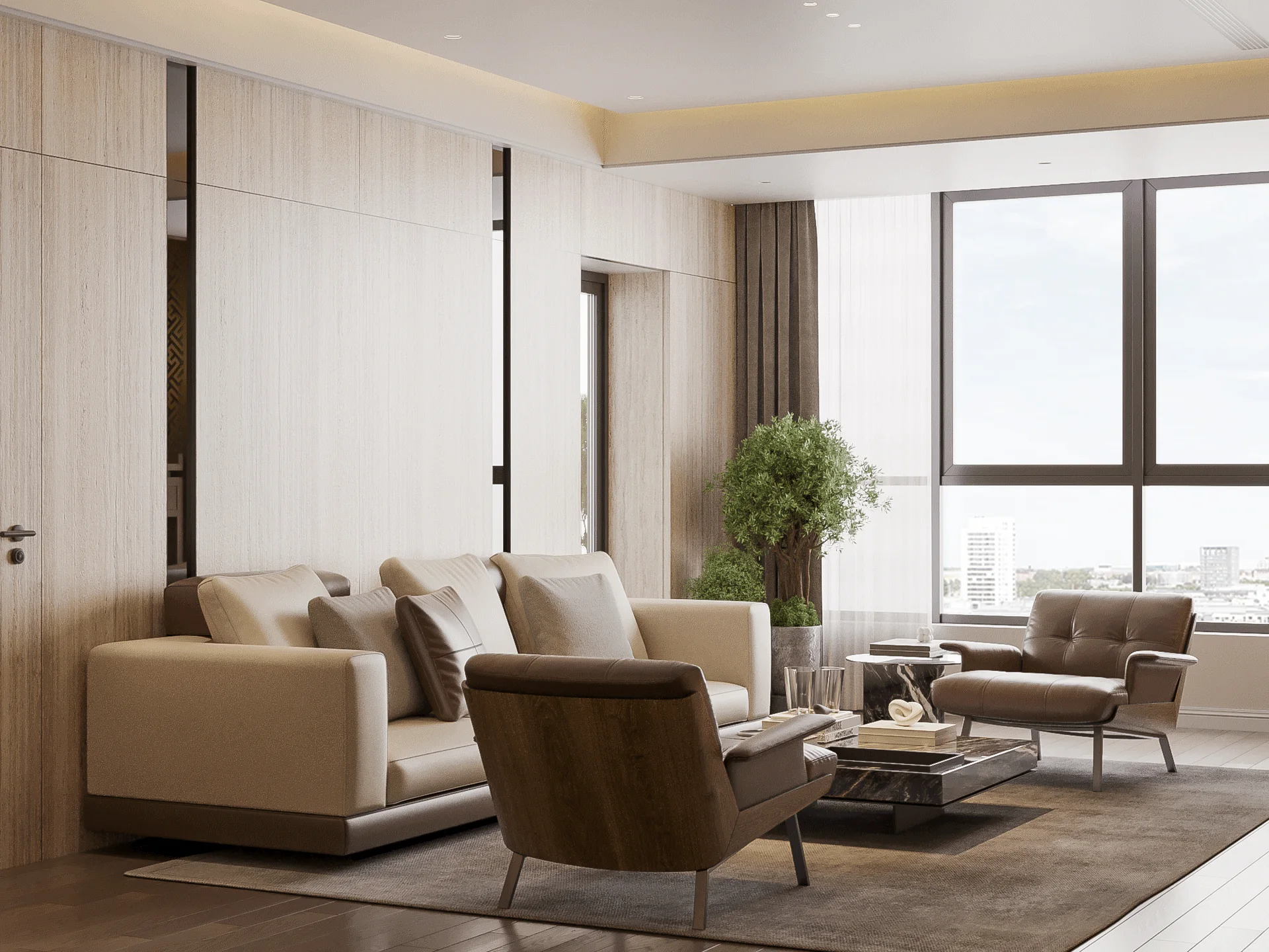 Nhận biết độ căng và nếp gấp trên sofa da hoàn thiện kỹ
